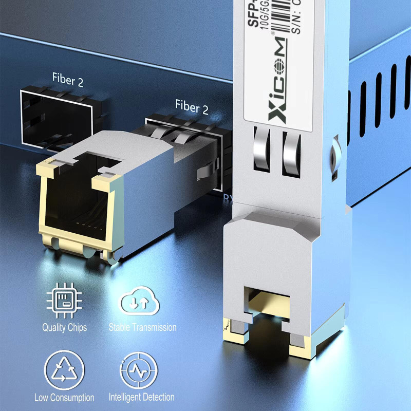 10g Copper Router Xicom 10G RJ45 SFP Copper Module 10G/5G/2.5G RJ45 Port Transceiver ...