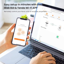 Tenda AX3000 WiFi 6 Mesh System EM/MX12 Wireless Router 600sqm